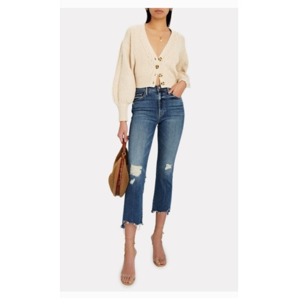 Mother The Insider Crop Step Chew Casual Coastal cowgirl‎ City Preppy Jeans